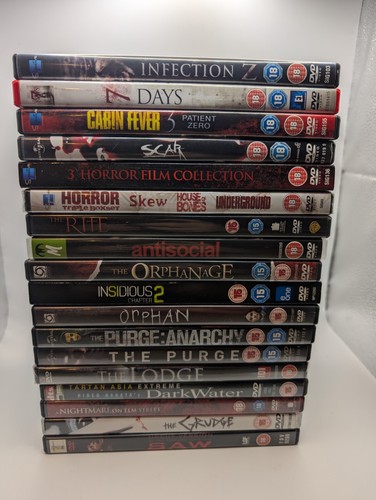 18x horror dvds saw - dvds, nightmare